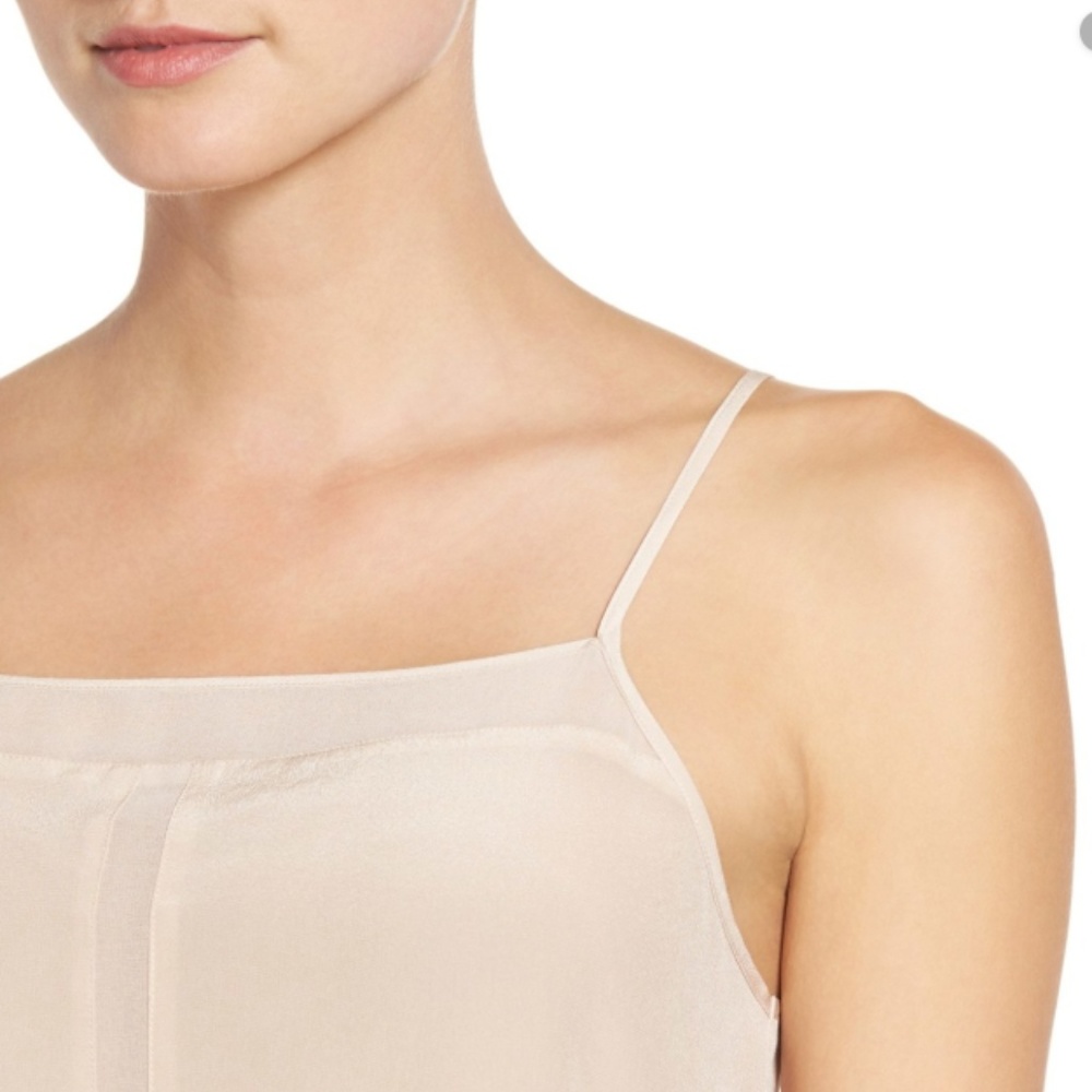 Sheer Peach H-Back Silky Tank